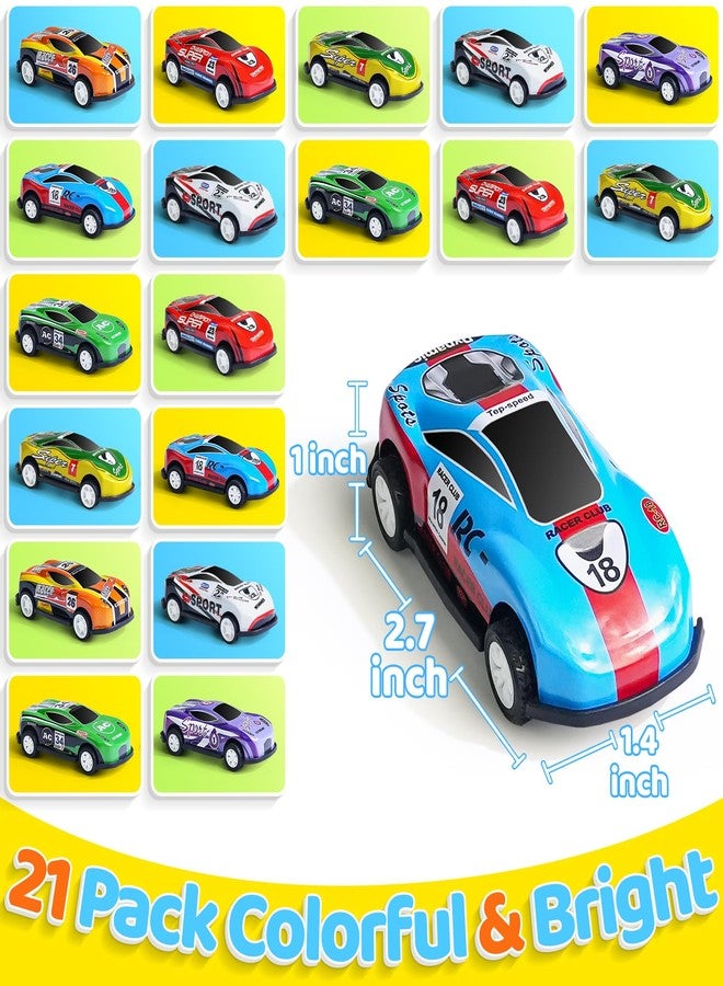 Beestech 21 Pack Pull Back Toy Cars, Party Favors, Goodie Bag Stuffers, Race Vehicles Bulk, Pinata Fillers, Teacher Treasure Prize Box Toys for Boys Girls Toddlers 2,3,4,5 Years Old - Image 2